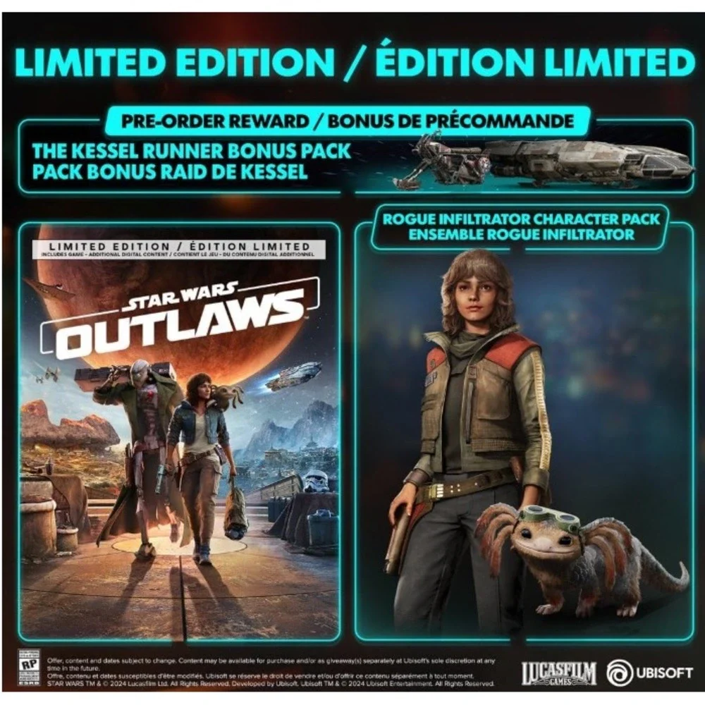 Star Wars Outlaws Limited‎ Edition PS5 Game - NEW Sealed